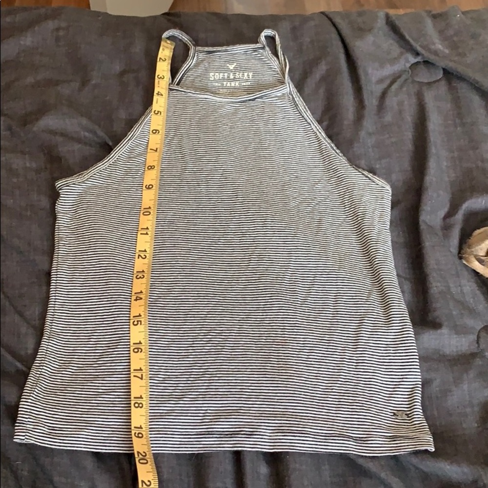 Black and white stripe crop top